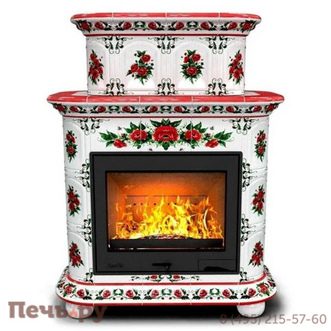 Готовый камин КимрПечь Прованс двухъярусный пристенный с топкой Астов К7454 фото 19