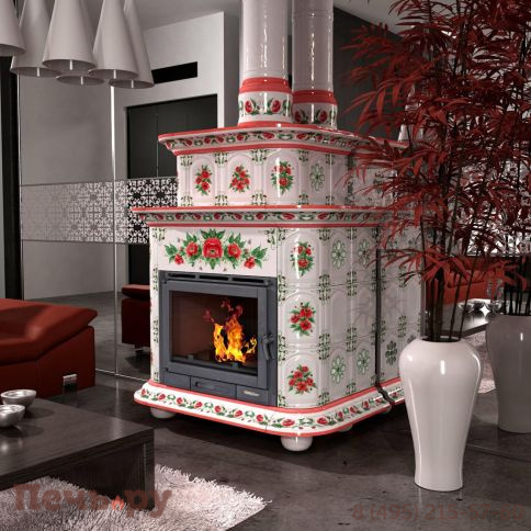 Готовый камин КимрПечь Прованс пристенный двухъярусный фото 24