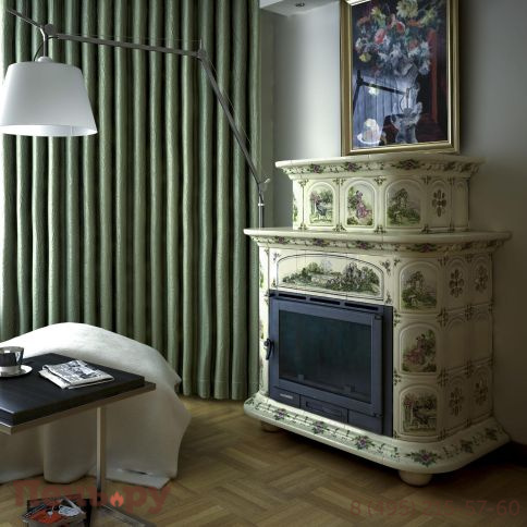 Готовый камин КимрПечь Прованс пристенный двухъярусный фото 25