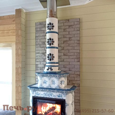 Готовый камин КимрПечь Прованс пристенный двухъярусный фото 28