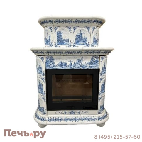 Готовый камин КимрПечь Прованс пристенный двухъярусный фото