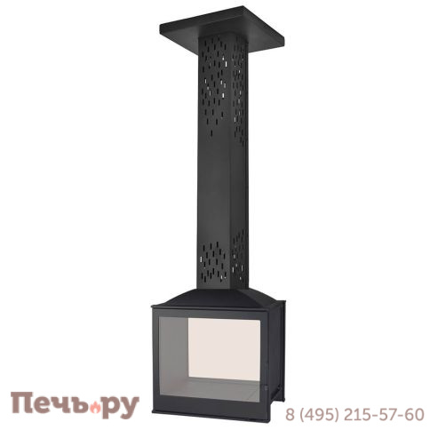 Готовый камин Liseo Castiron LCI 5 GDF Sky двусторонний фото