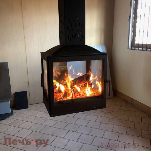 Готовый камин Liseo Castiron LCI 5 Sky G4, труба 2 м. фото 10