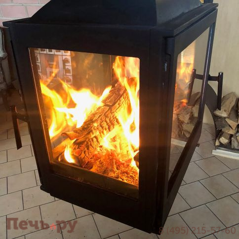 Готовый камин Liseo Castiron LCI 5 Sky G4, труба 2 м. фото 6