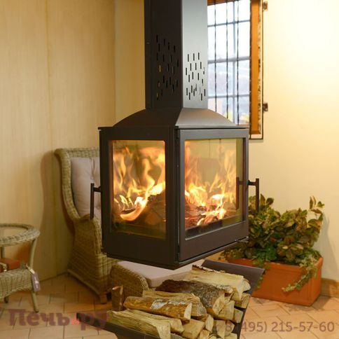 Готовый камин Liseo Castiron LCI 5 Sky G4, труба 2 м. фото 8