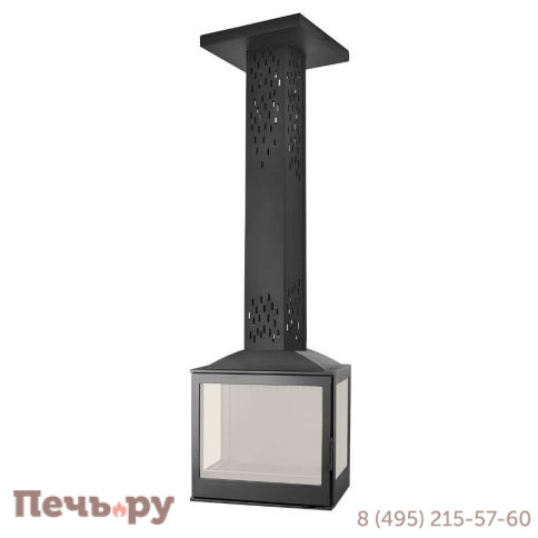 Готовый камин Liseo Castiron LCI 5 Sky GFLR два боковых стекла фото