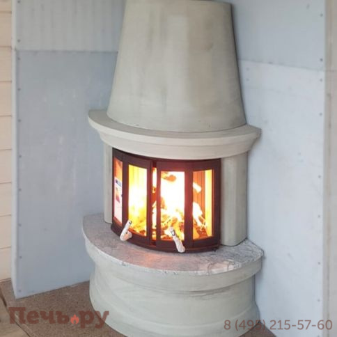 Готовый камин Nordpeis Geilo пристенный + топка NI-22 фото 10