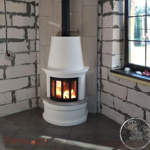 Готовый камин Nordpeis Geilo пристенный + топка NI-22 фото 6