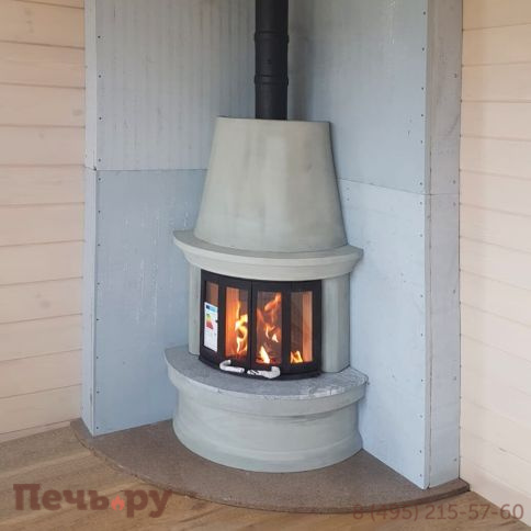 Готовый камин Nordpeis Geilo пристенный + топка NI-22 фото 9