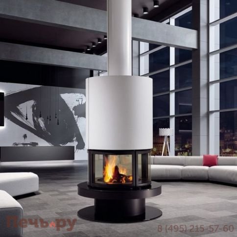 Готовый камин Rocal Prune черный фото 3