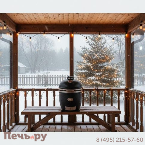 Гриль Monolith Avantgarde Classic черный матовый без боковых столиков и подставки фото 3