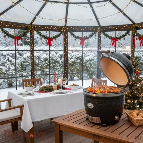 Гриль Monolith Avantgarde Lechef черный матовый без боковых столиков и подставки фото 2