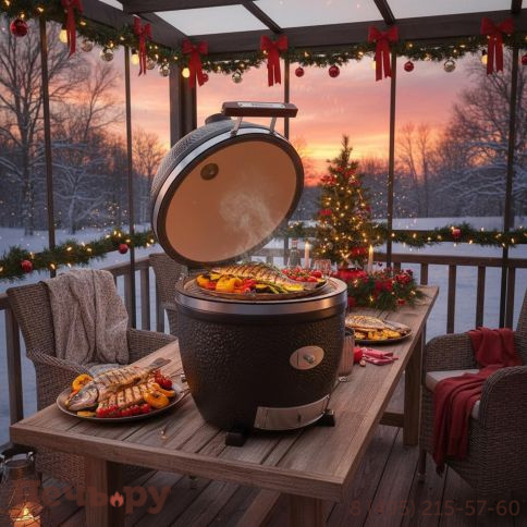 Гриль Monolith Avantgarde Lechef черный матовый без боковых столиков и подставки фото