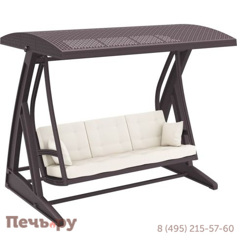 Качели пластиковые плетеные с подушкой Siesta Contract Hawaii фото 2