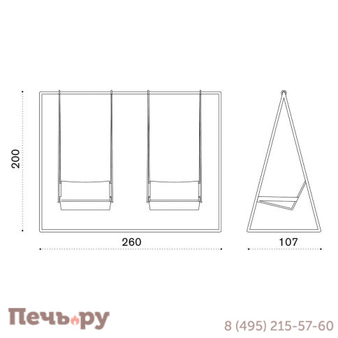 Качели плетеные Ethimo Allaperto Nautic фото 2
