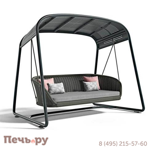 Качели плетеные с подушкой Atmosphera Ludo фото 6