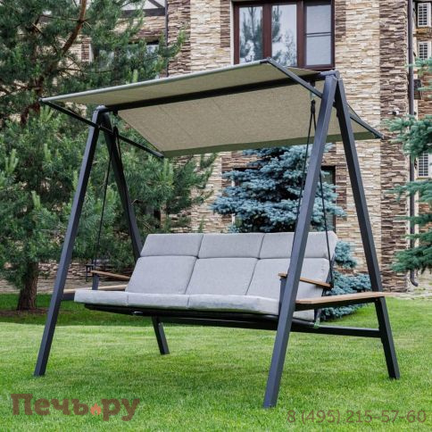 Качели Royal Family Loan трехместные из стали фото