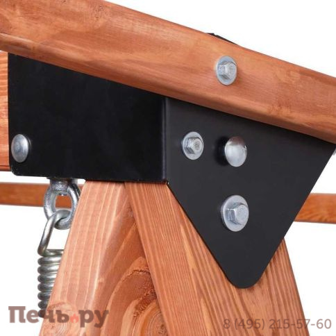 Качели Royal Family Lyon трехместные из лиственницы фото 5