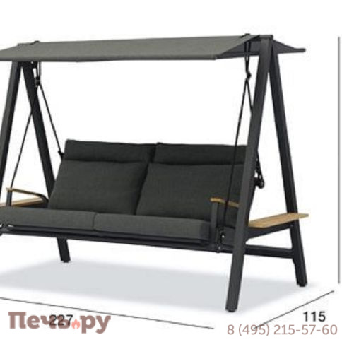 Качели садовые Brafritid Malmo/алюминий/тик фото 12