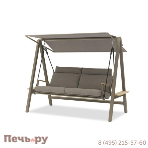 Качели садовые Brafritid Malmo/алюминий/тик фото 4