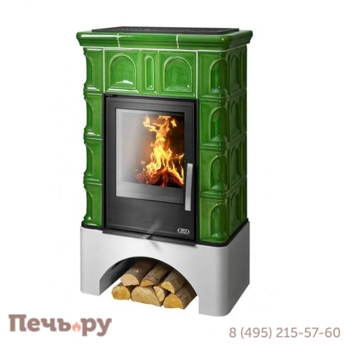 Кафельная печь ABX Britania KPI (белый цоколь), с допуском воздуха извне фото 2