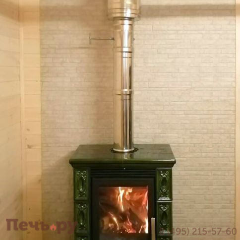 Кафельная печь ABX Helvetia KPI, с кафельным цоколем, с допуском воздуха фото 4