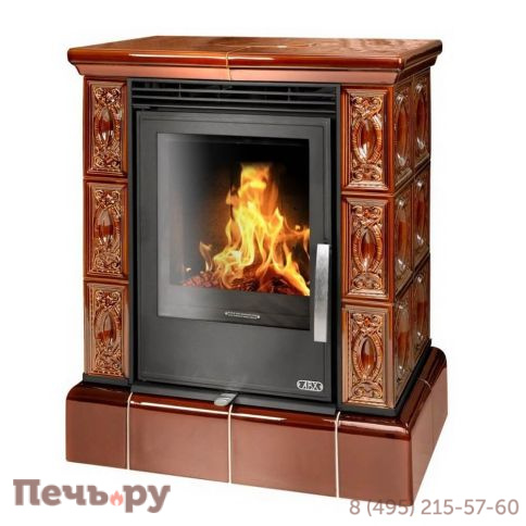 Кафельная печь ABX Helvetia KPI, с кафельным цоколем, с допуском воздуха фото