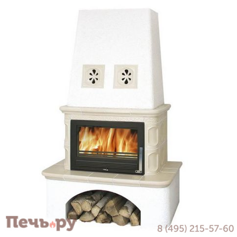 Кафельная печь ABX Laponie I, с допуском воздуха фото 2