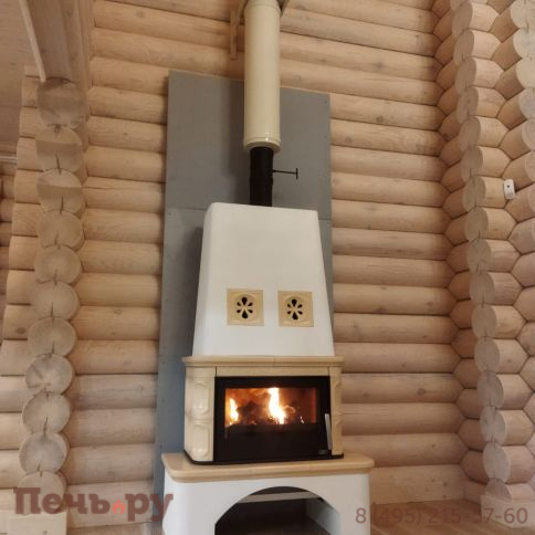 Кафельная печь ABX Laponie II OX - вставка стальная фото 5