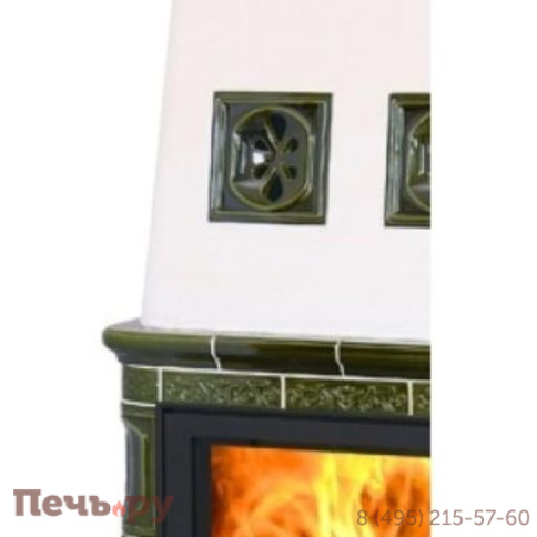 Кафельная печь ABX Laponie II P OX, вставка стальная фото 2
