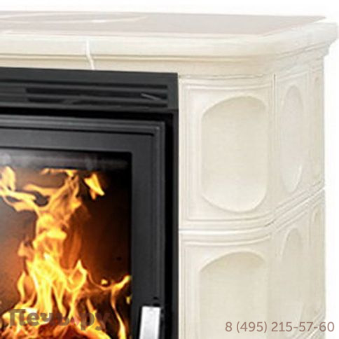 Кафельная печь ABX Marina KPI, с кафельным цоколем, с допуском воздуха фото 2