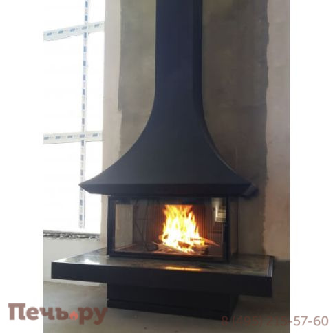 Камин Астов на базе трехсторонней топки АРТ П3С 12060 фото 2