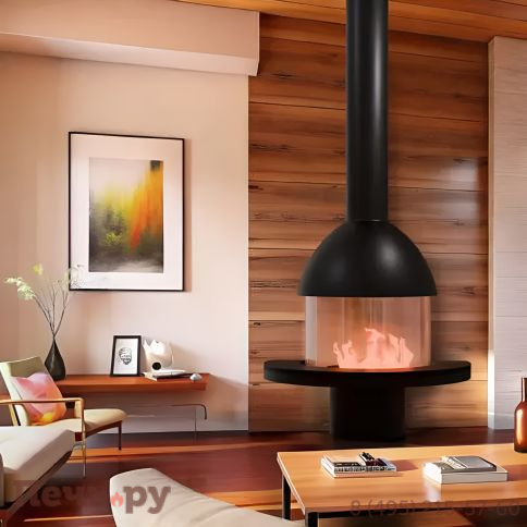 Камин Aves 22 Сан-Ремо пристенный со стеклом фото