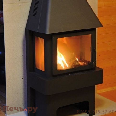 Камин ЭкоКамин Бавария три стекла фото 6