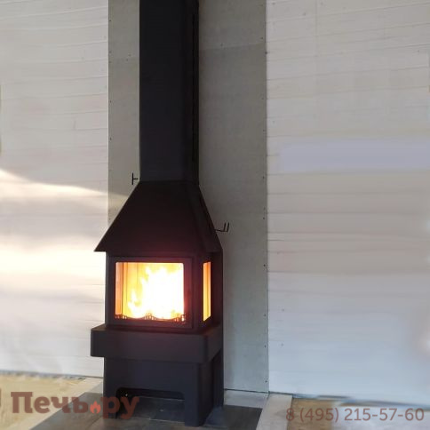 Камин ЭкоКамин Бавария три стекла фото 8