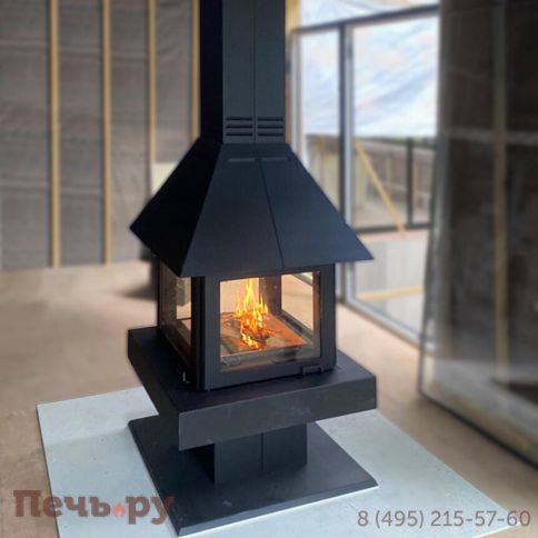 Камин ЭкоКамин островной Эклипс 4D фото 8