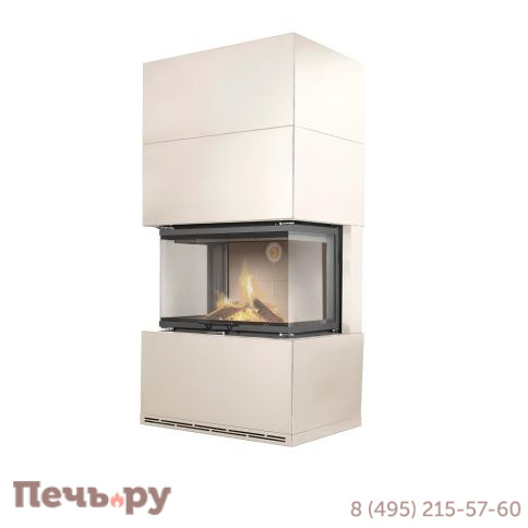 Камин ЭкоКамин Родос 800 белый шамот фото 2