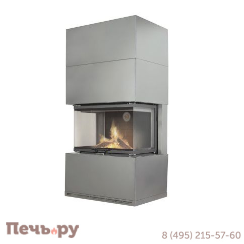 Камин ЭкоКамин Родос 800 черный шамот фото 2