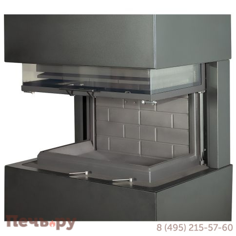 Камин ЭкоКамин Родос 800 черный шамот фото 5