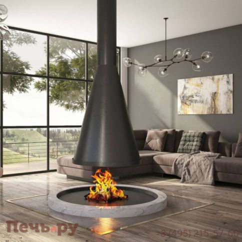 Камин Fabrica Nametkin N-2 без стекла, столешница-камушки фото 4