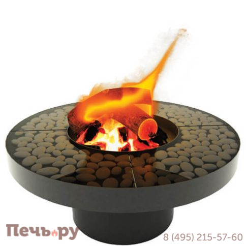 Камин Fabrica Nametkin N-2 без стекла, столешница-камушки фото 7