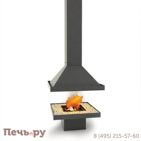 Камин Fabrica Nametkin N-3 без стекла, столешница-камушки фото