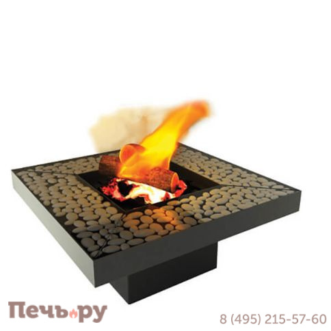 Камин Fabrica Nametkin N-5 без стекла, столешница-камушки фото 5