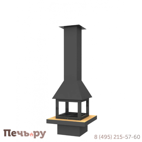 Камин FireHursan Kare-W-Glass фото