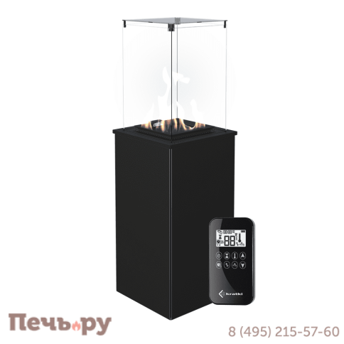 Камин газовый Kratki Patio G31/37MBAR/S сталь фото