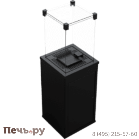 Камин газовый Kratki Patio M G31/37MBAR CZ/P стекло (ручное управление) фото 4