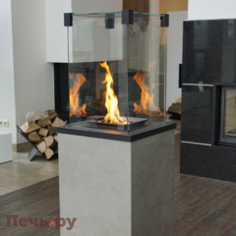 Камин газовый Kratki Patio M G31/37MBAR/Q/N/P/G-Naturali Pietta Grey (с ручным управлением) фото 2