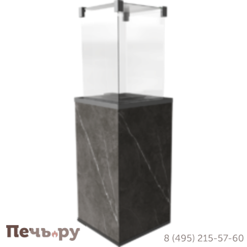 Камин газовый Kratki Patio M G31/37MBAR/Q/N/P/G-Naturali Pietta Grey (с ручным управлением) фото 4