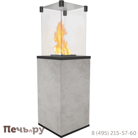 Камин газовый Kratki Patio M G31/37MBAR/Q/O/G-Oxide Grigio (с ручным управлением) фото