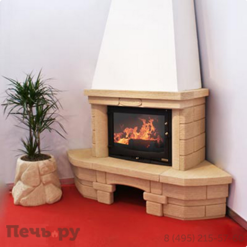 Камин Мета (облицовка Альт и топка Эльба 700 Ш) фото